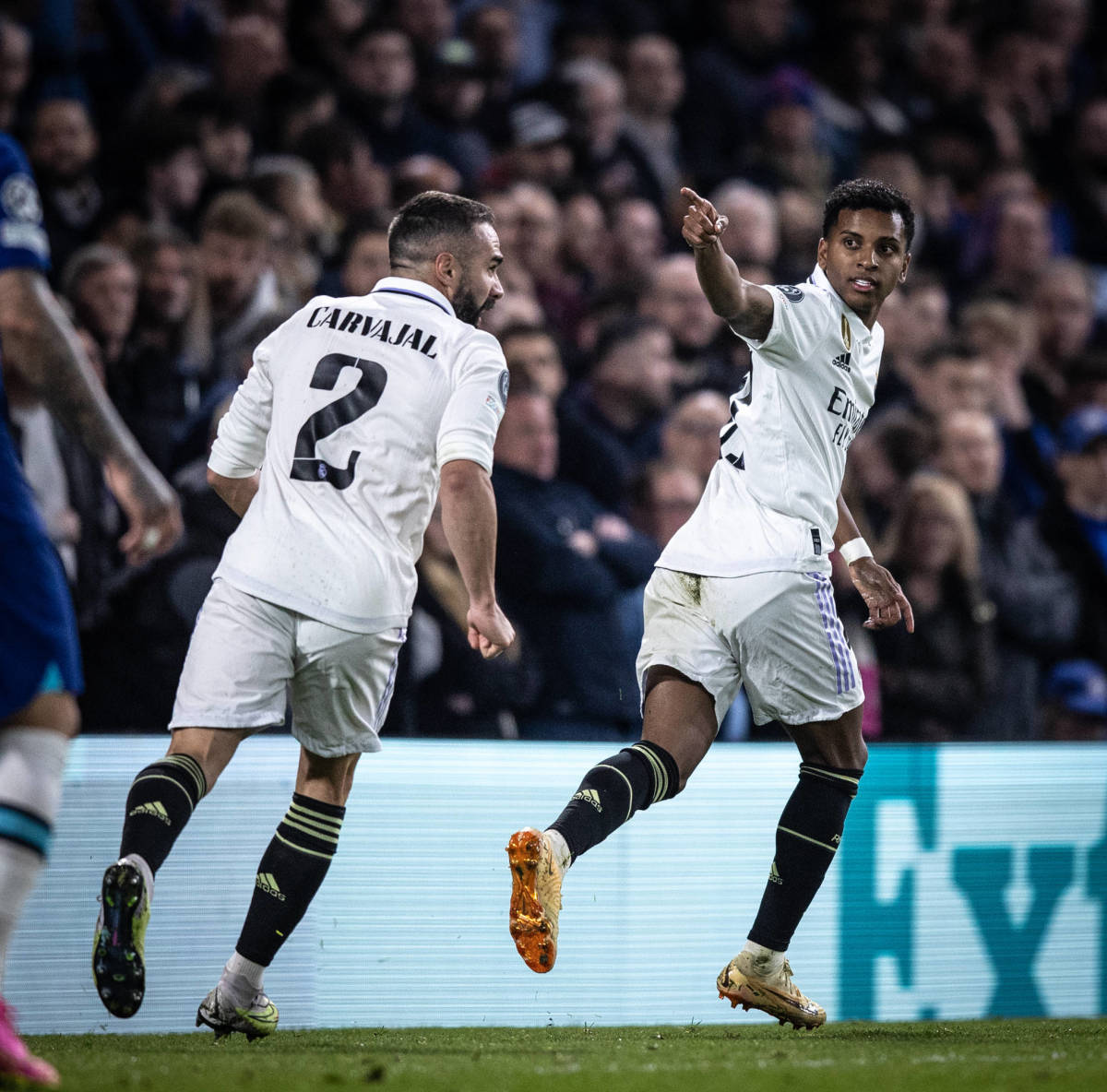 Rodrygo del Real Madrid marcó doblete ante el Chelsea en Champions League